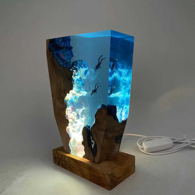 Underwater Scuba Diving LED Light Sculpture