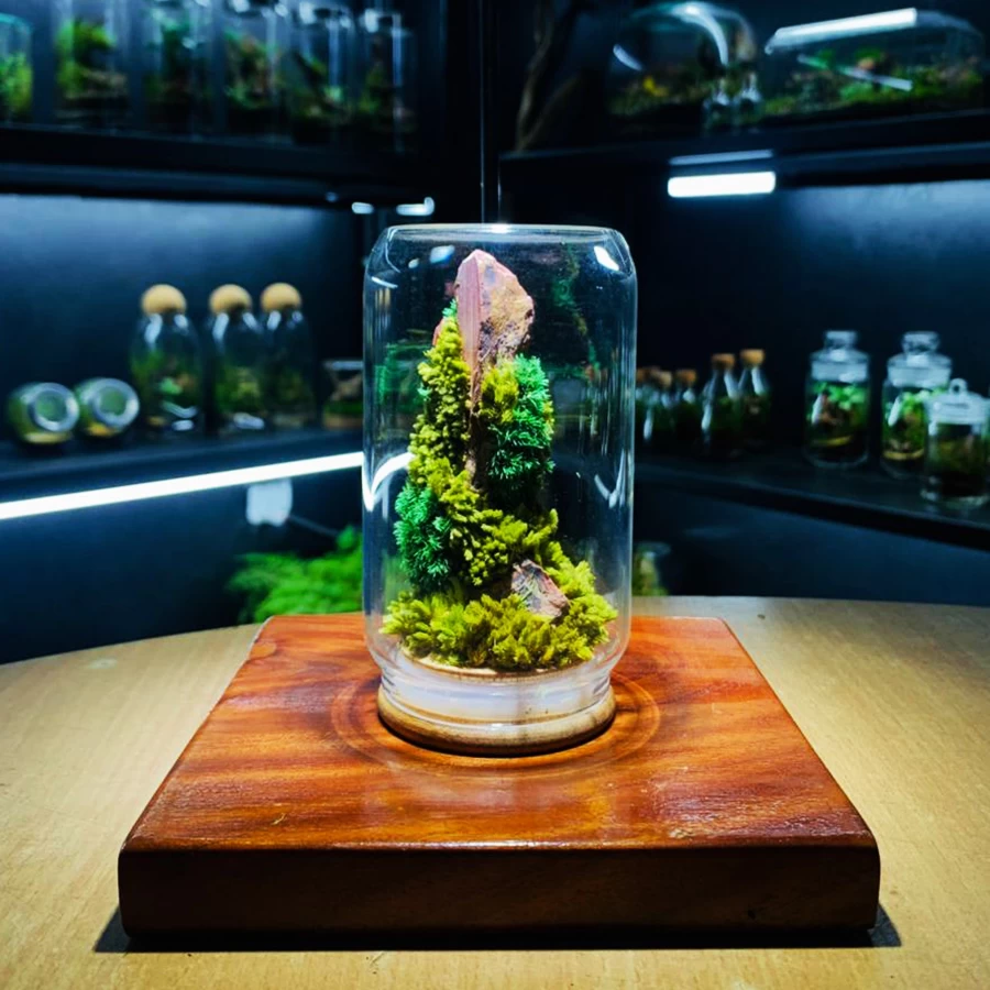 Preserved Moss Mountain Terrarium – Premium Corporate Gift